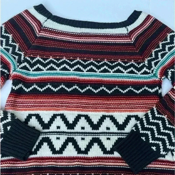 Under Skies Colorful Knit Sweater Small - Picture 11 of 16
